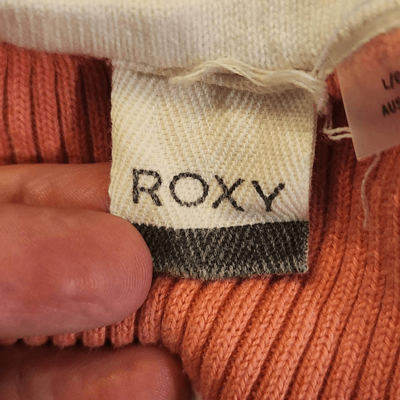 Roxy Extra Topical Love off The Shoulder Crop Top Large (4311) - Picture 4 of 8